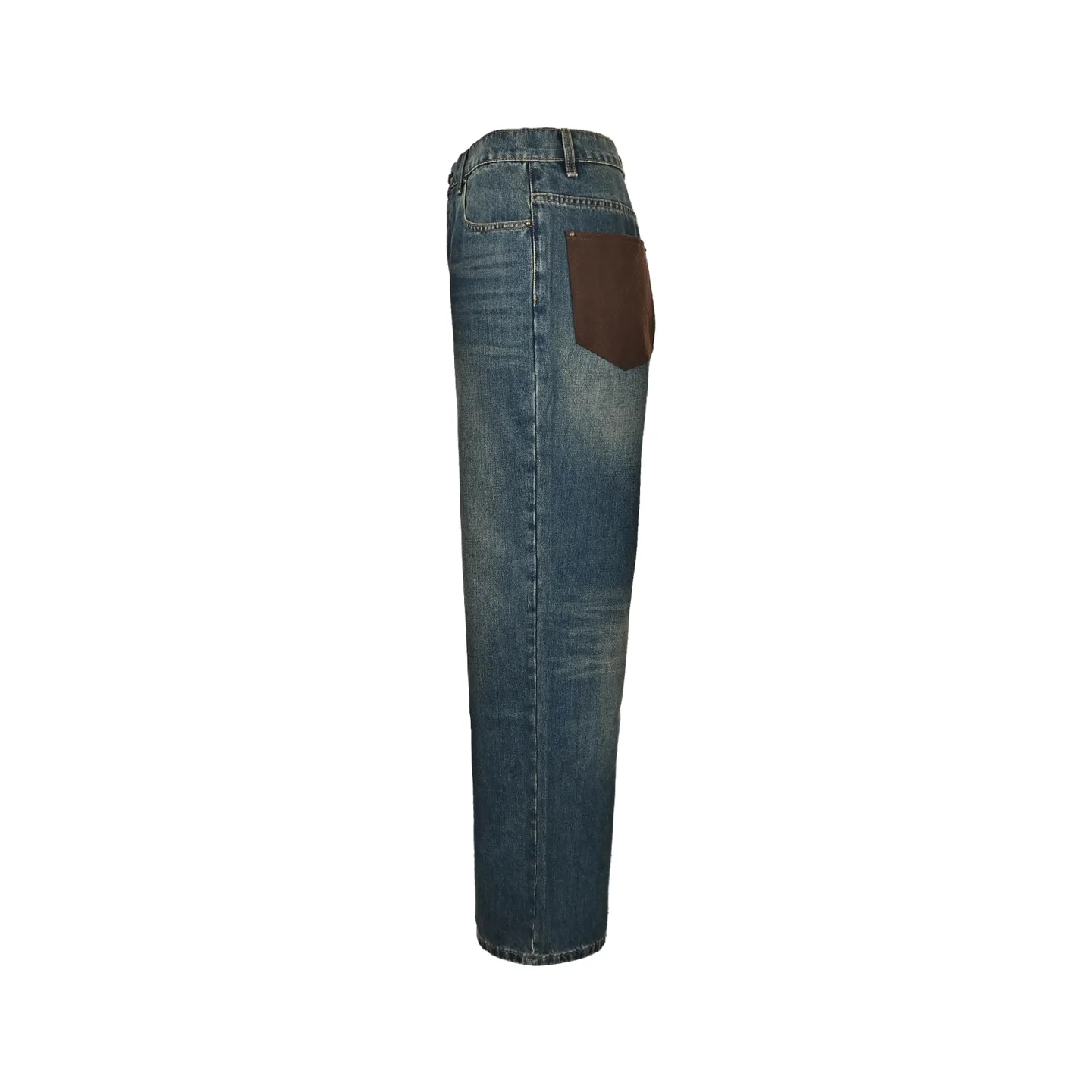 Louis Vuitton/Louis Vuitton back pocket leather jeans